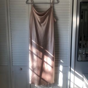 Satin spaghetti strap dress